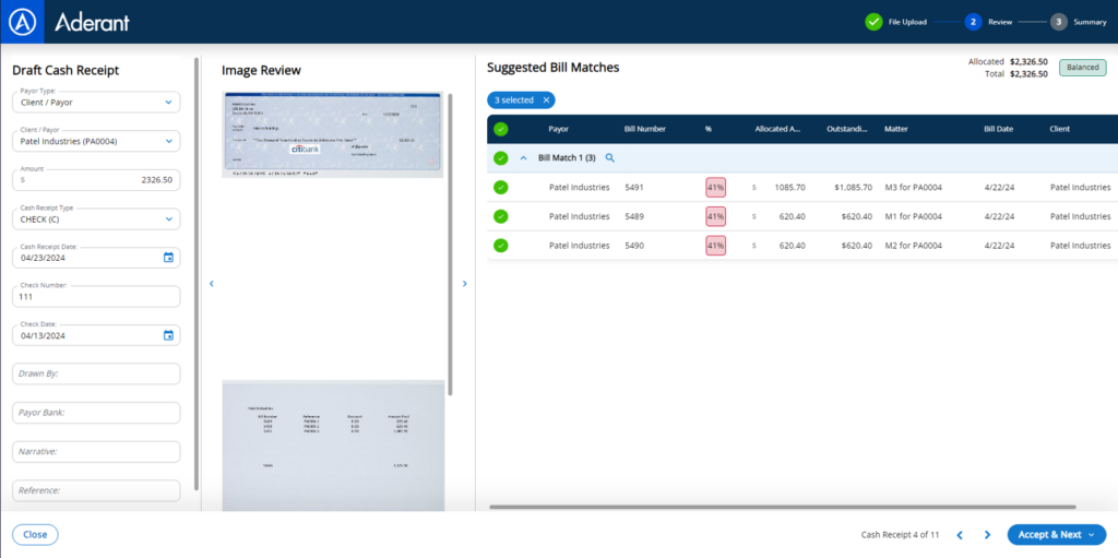Aderant Accounts Receivable - Aderant